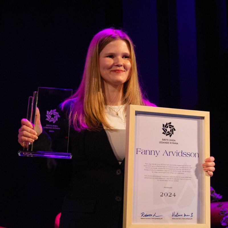 Fanny Arvidsson, Årets unga ledande kvinna 2024